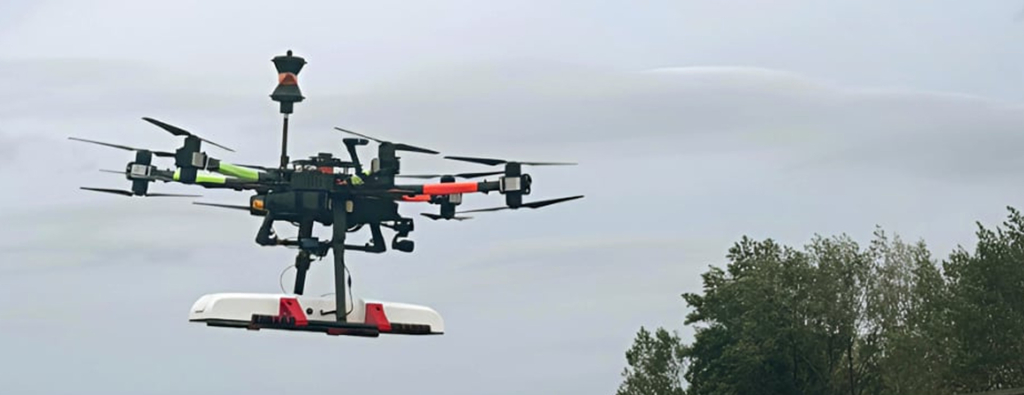 Professional drone representing advanced engineering technology