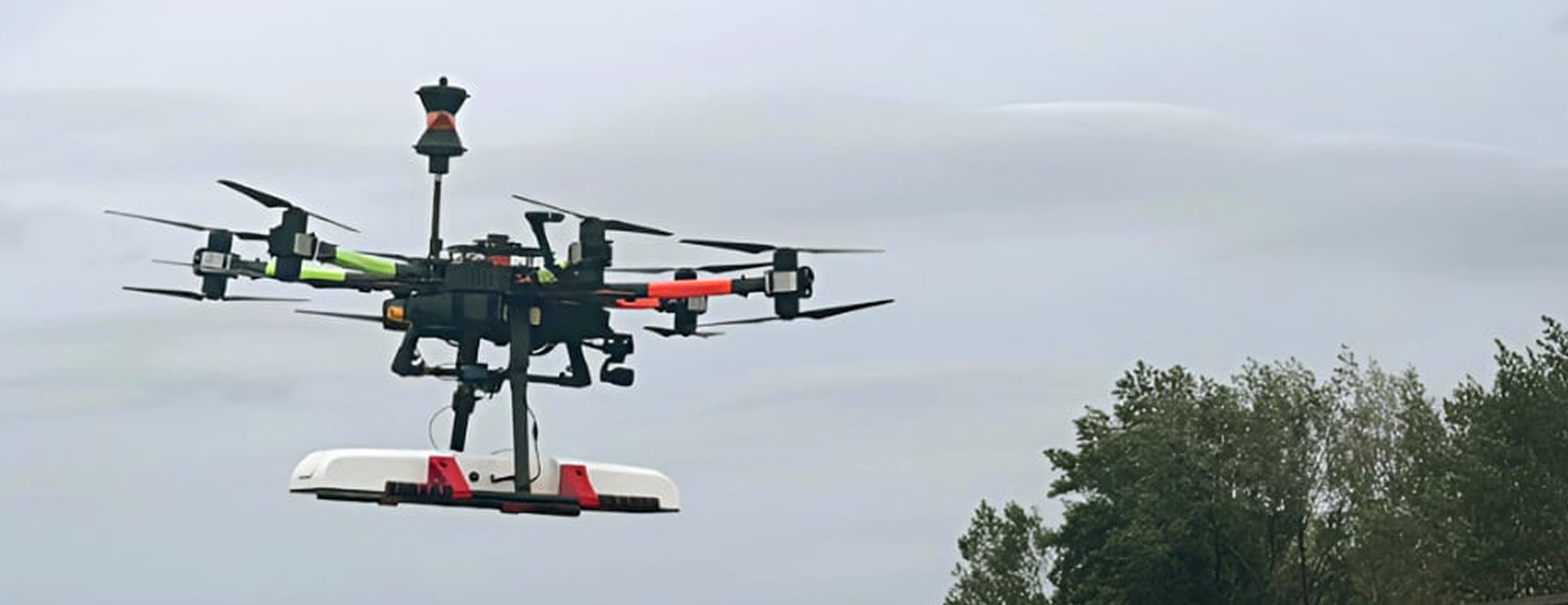 Professional drone representing advanced engineering technology